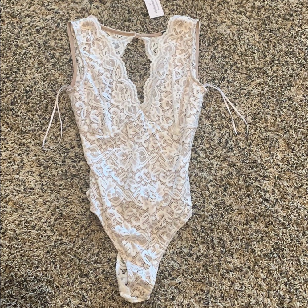 Windsor white lace bodysuit